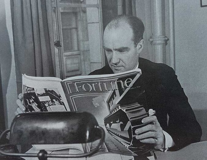 Henry Luce reads Fortune