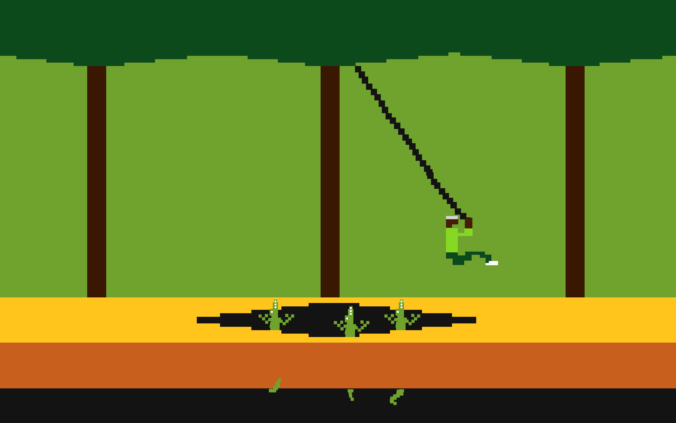 A screenshot of the Atari game Pitfall